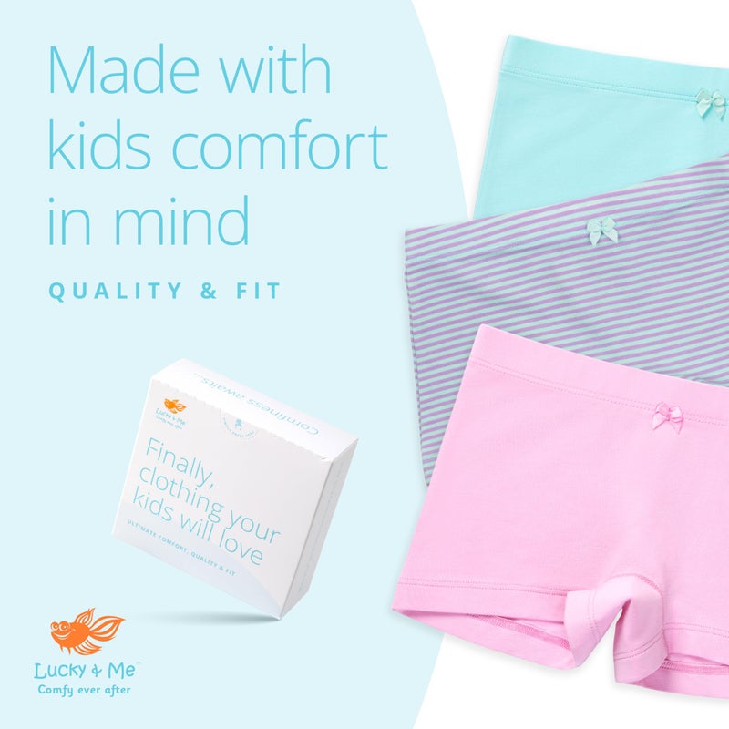 Lucky Me Lucky & Me Girls Undershorts for Under Dresses and Uniforms, Sophie Shortie 3 Pack, Pastel Size 4-5 Years - Image 4